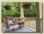 Photo of front veranda at Haliburton bed and breakfast 